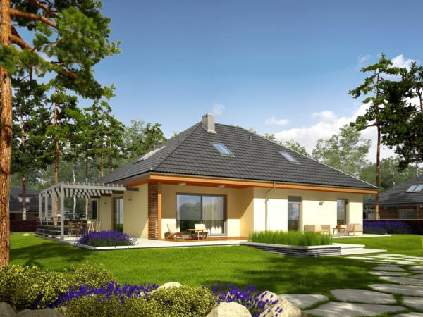 Мансардный дом M009 -331,61 м²