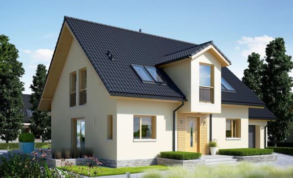 Мансардный дом M011 -189,23 м²